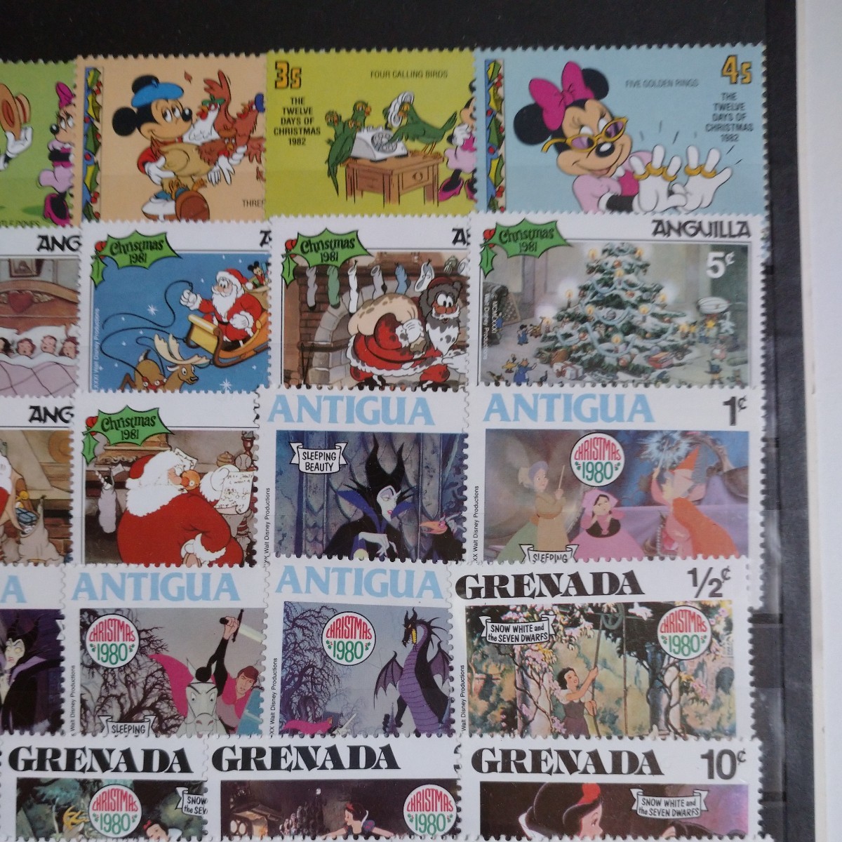 ディズニーの未使用切手　９０枚_画像3