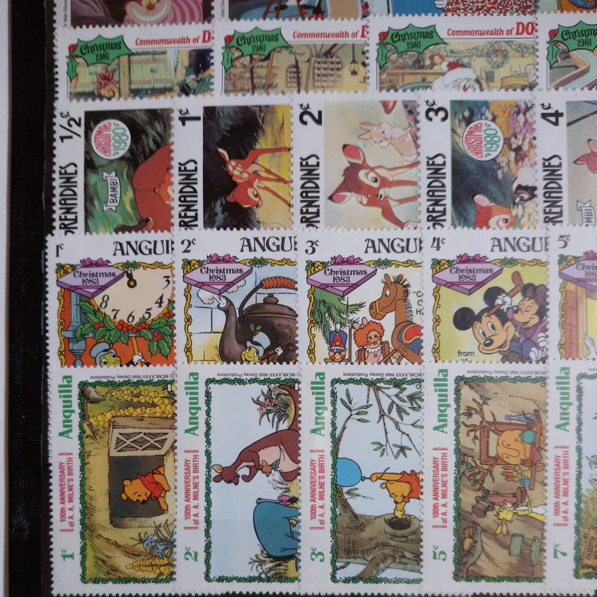 ディズニーの未使用切手　９０枚_画像9