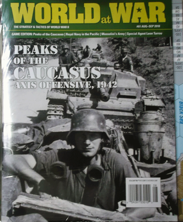 DG/WORLD AT WAR NO.61/PEAKS OF THE CAUCASUS AXIS OFFENSIVE,1942/駒未切断/日本語訳無し