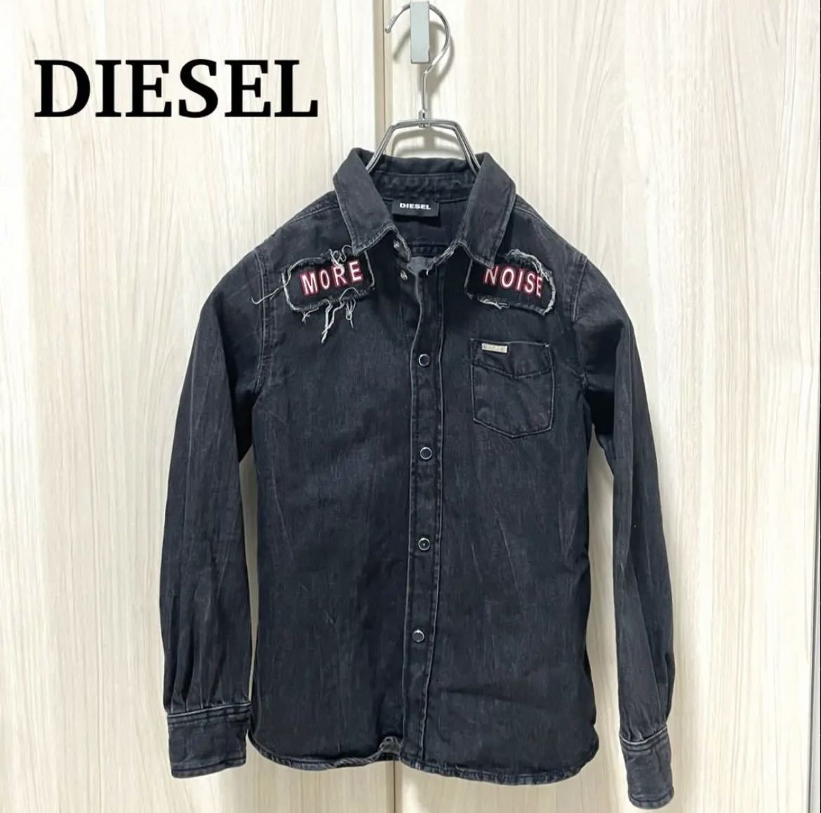 ★DIESEL ディーゼル ブラック デニムシャツ キッズ★