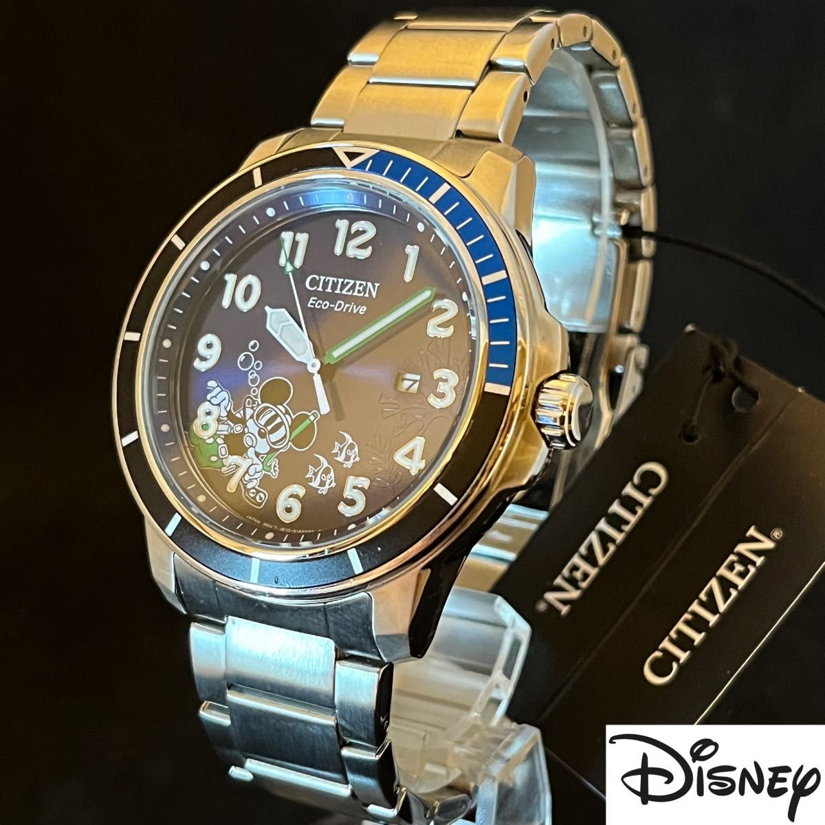 【Disney】超激レア/展示品特価/CITIZEN/メンズ 腕時計/ミッキーマウス/ディズニー/プレゼント/スキューバダイビング