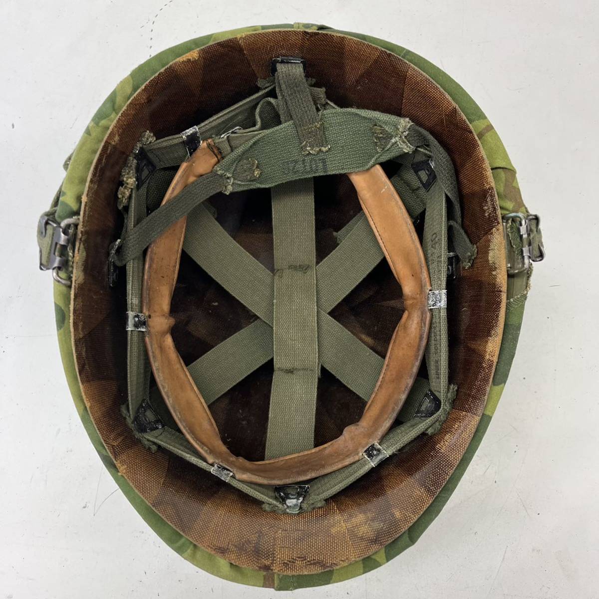 ☆希少・1円〜☆ 米軍 実物 ベトナム戦争 M2 M1 ヘルメット ミッチェル