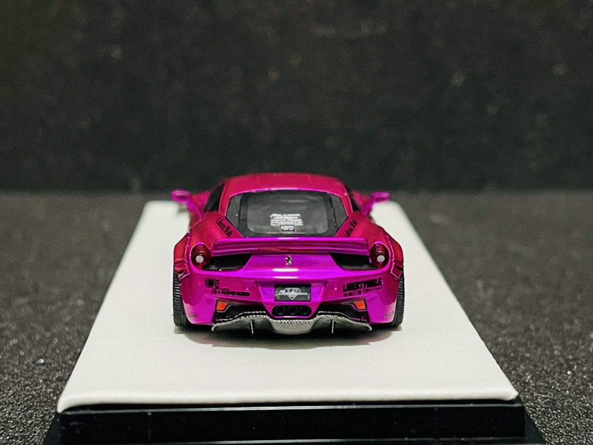 TP LBWK フェラーリ 458 ピンク ゼロファイター 1/64 ミニカー