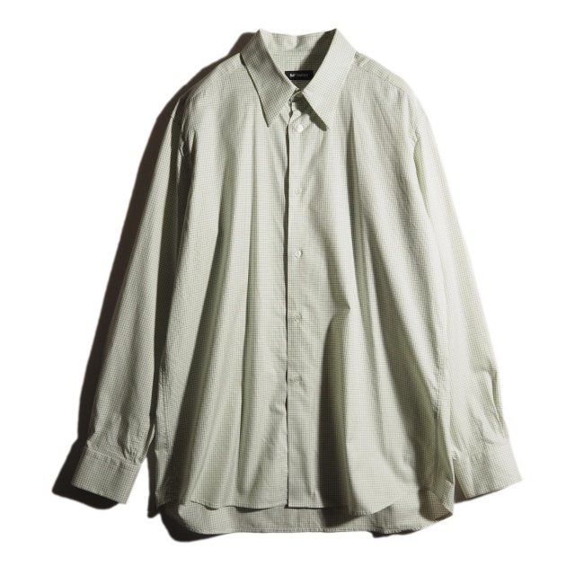 C0074P ▼RAF SIMONS ラフシモンズ▼ 18AW Long Sleeve Shirt With Plastic Pocket オーバーサイズ コットンシャツ 48 チェック rb mks_画像4