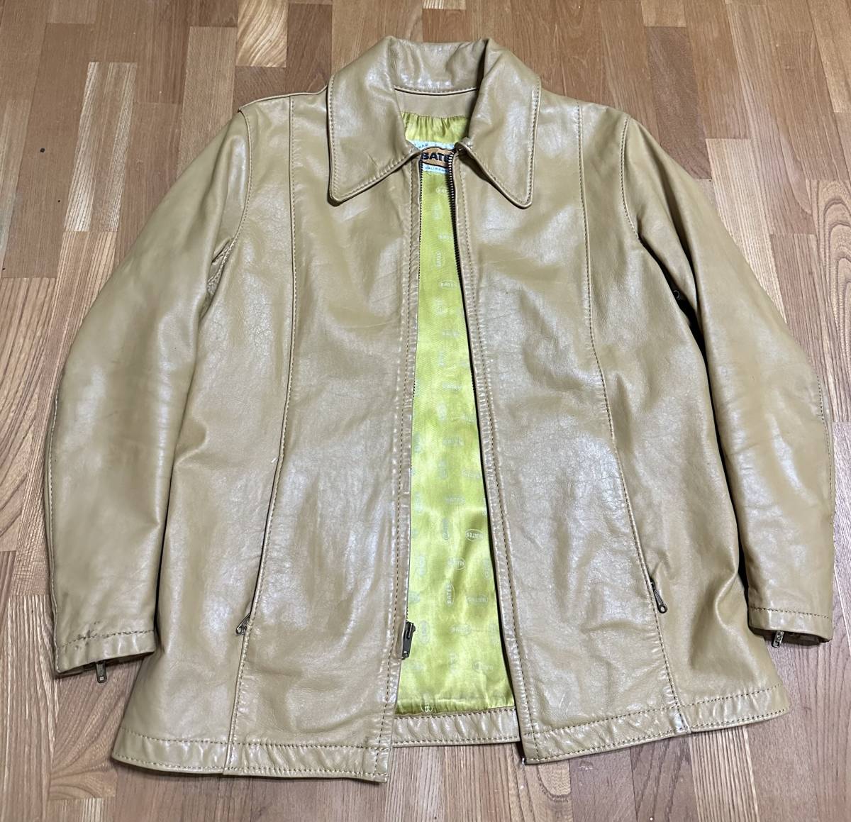 70s vintage BATES Leather Jacket ベイツ レザージャケット シングル