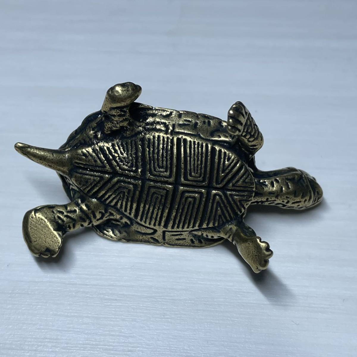 WX632中国文化 ミニ 古銅 工芸品 開運 風水の置物 外国硬貨 海外記念メダル硬貨 重さ約 65g_画像6