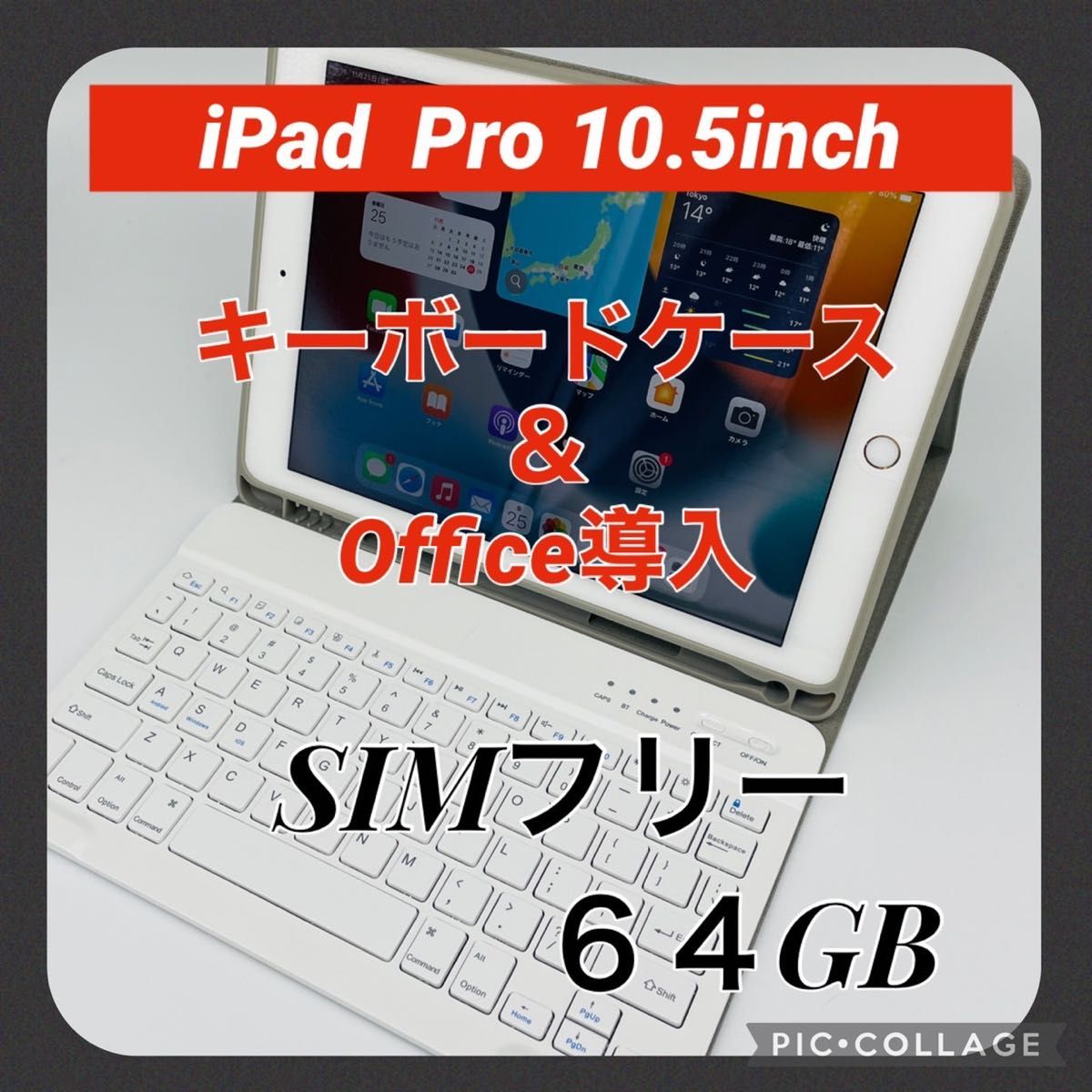 iPad Pro 10.5inch 64GB SIMフリー Office導入&オマケ付き
