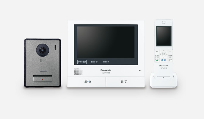 パナソニック ワイヤレスモニター付 テレビドアホン VL-SWZ700KF 未