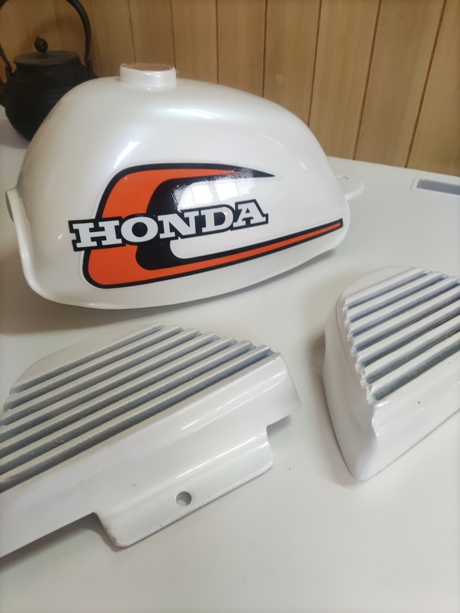 HONDA ホンダモンキー ガソリンタンクパールホワイト初期型デカール未使用品塗装 初期型デカール