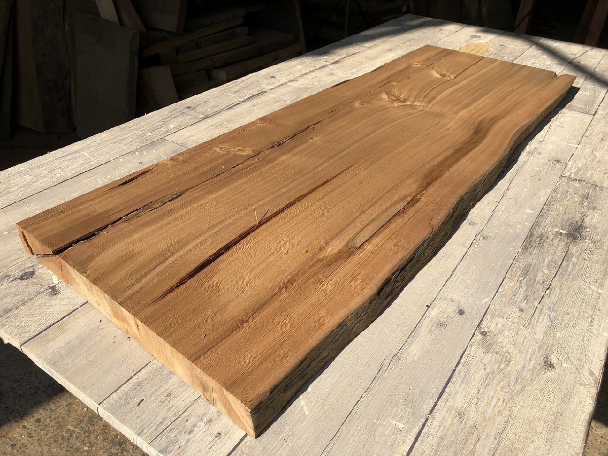 屋久杉 ～1213×～430×～42㎜ 一枚板 世界遺産 極上杢 材料 銘木 天然木
