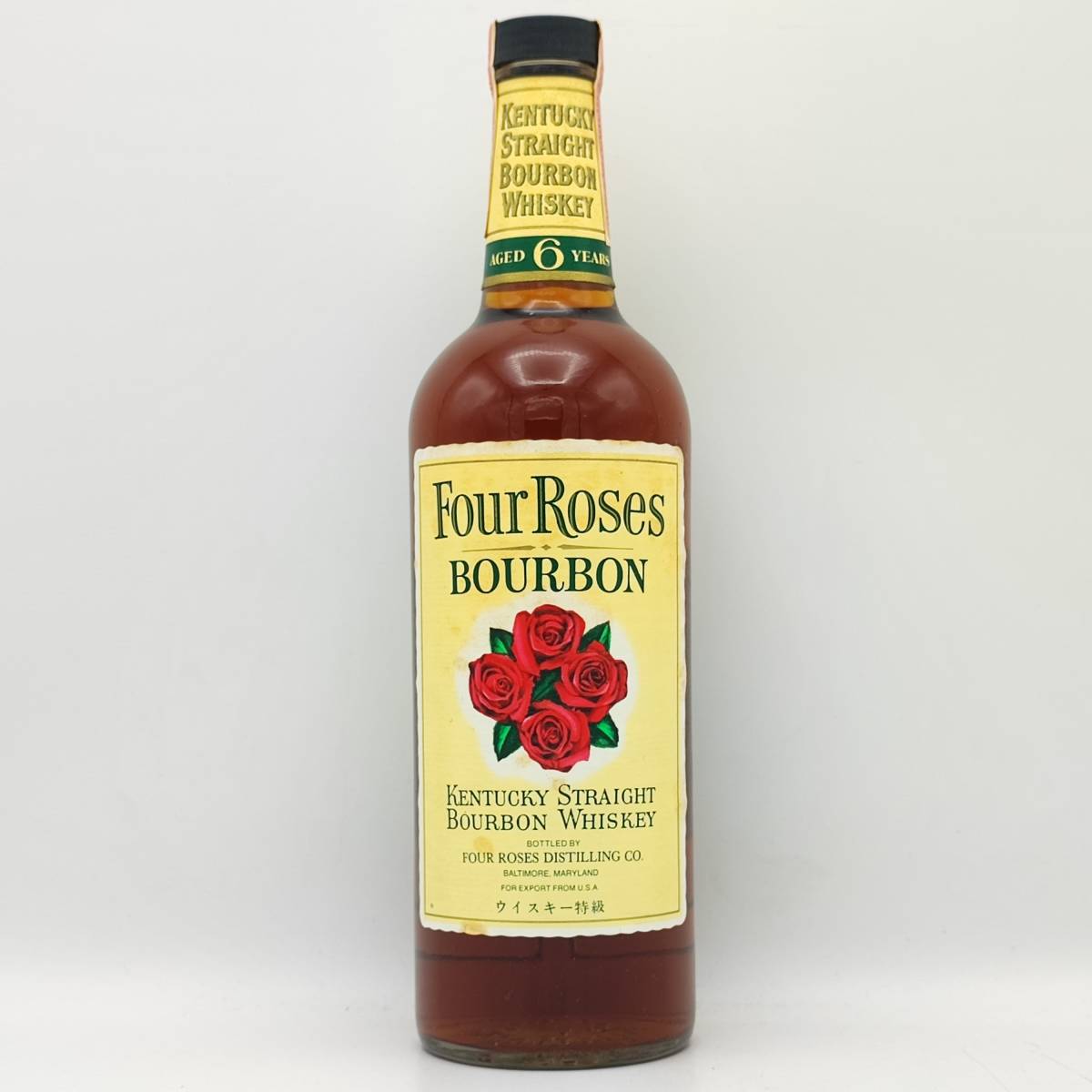 特級 Four Roses 6years old KENTUCKY STRAIGHT BOURBON WHISKEY 43度