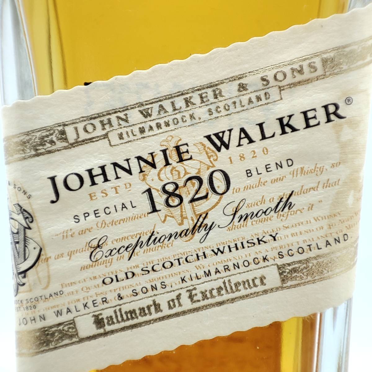 【全国送料無料】Johnnie Walker 1820 Special Blend Exceptionally Smooth Old Scotch Whisky　40度　50ml【ジョニーウォーカー】