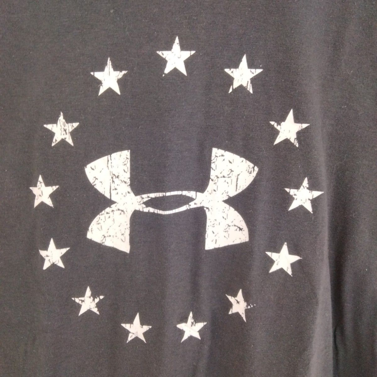 UNDER ARMOUR　アンダーアーマー　古着　Ｔシャツ　半袖　サイズXL　黒　ブラック　am#3　スポーツ　トレーニング