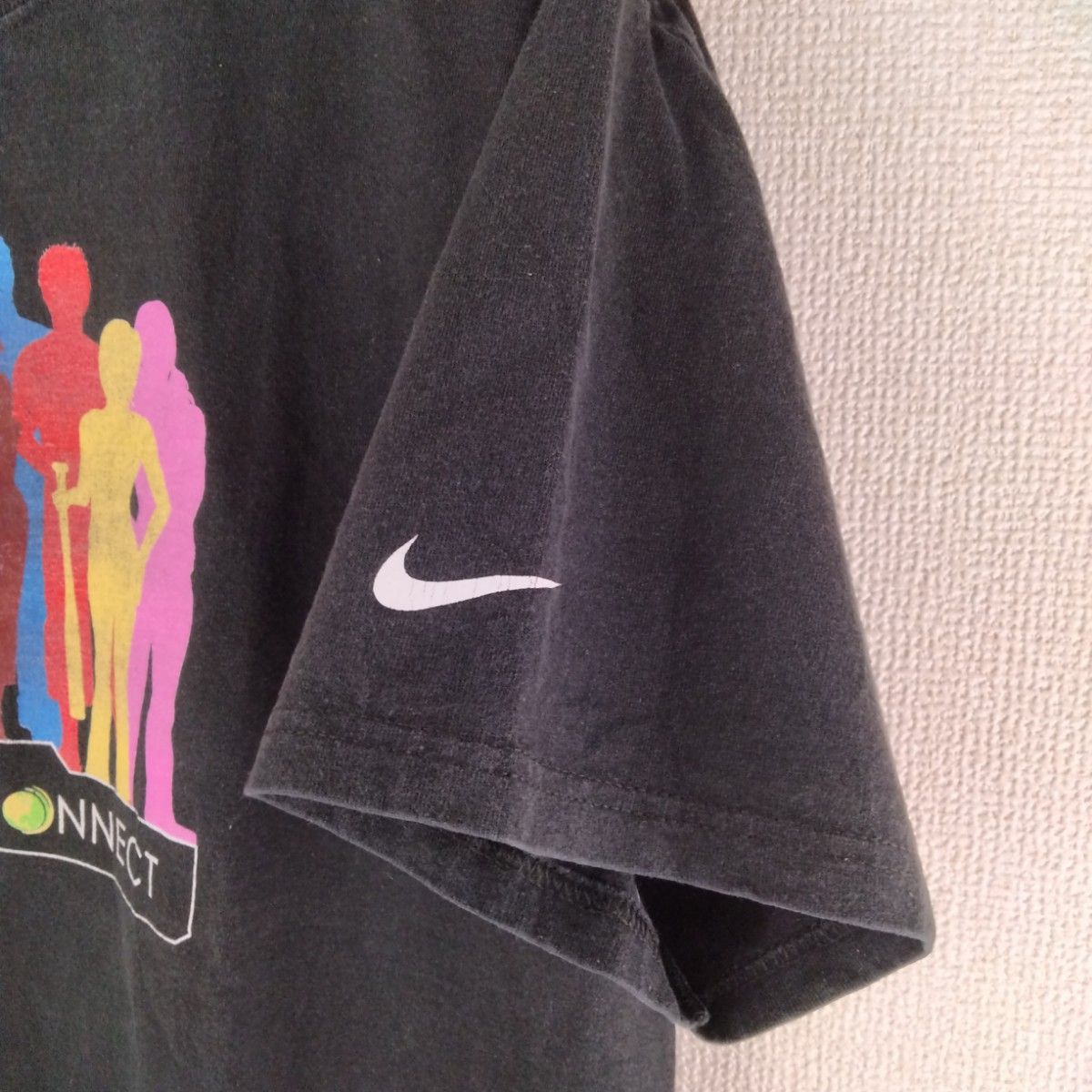 NIKE　ナイキ　古着　Ｔシャツ　半袖　サイズL　黒　ブラック　am#2　スポーツ　トレーニング