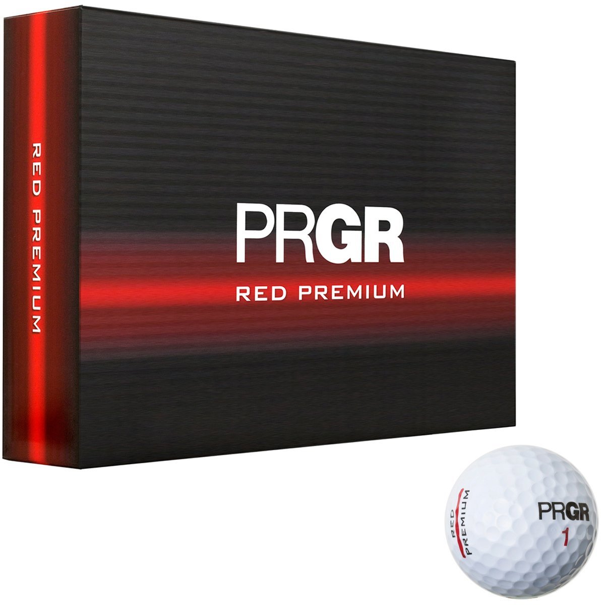 即日発送】 ゴルフボール 送料無料☆PRGR(プロギア) RED ホワイト 12個入り PREMIUM 1ダース 