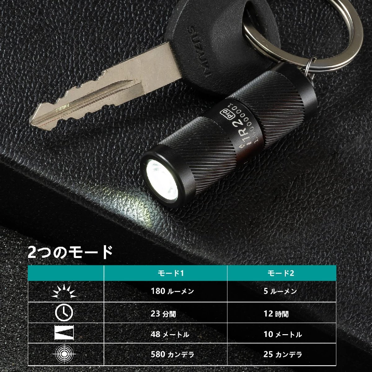  free shipping *OLIGHT I1R2 PRO led light EOS flashlight flashlight rechargeable key holder attaching ( black )