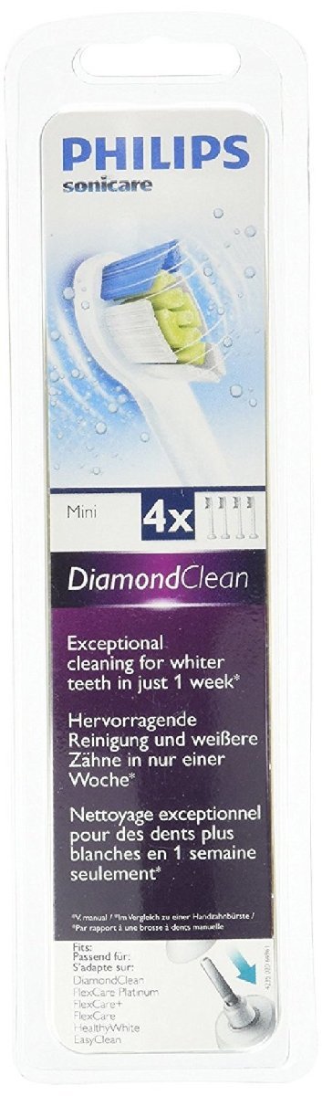  free shipping * Philips Sonicare diamond clean changeable brush Mini 4 pcs set HX6074/01