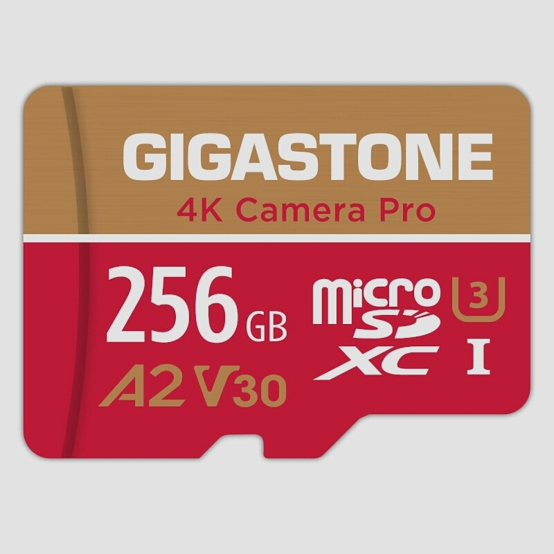 送料無料★Gigastone256GBイクロSDカード A2 V30 Ultra HD 4K SDXC UHS-I U3 C10_画像1