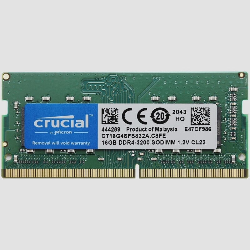 送料無料★Crucial ノートPC用 メモリ PC4-25600 16GB SODIMM CT16G4SFS832A_画像1