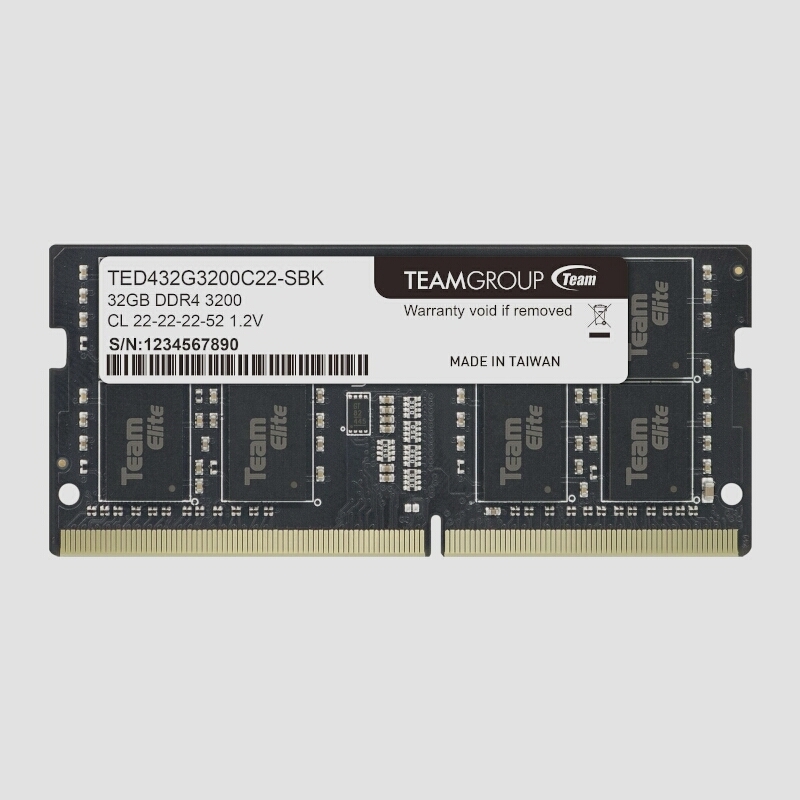  free shipping *Team Note PC for memory SO-DIMM DDR4 3200MHz PC4-25600 32GB