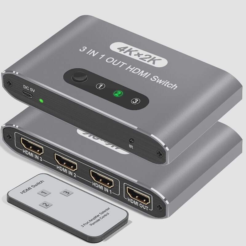 送料無料☆切替器3入力1出力HDMI セレクターHDMI分配器4K×2K/1080P 3D