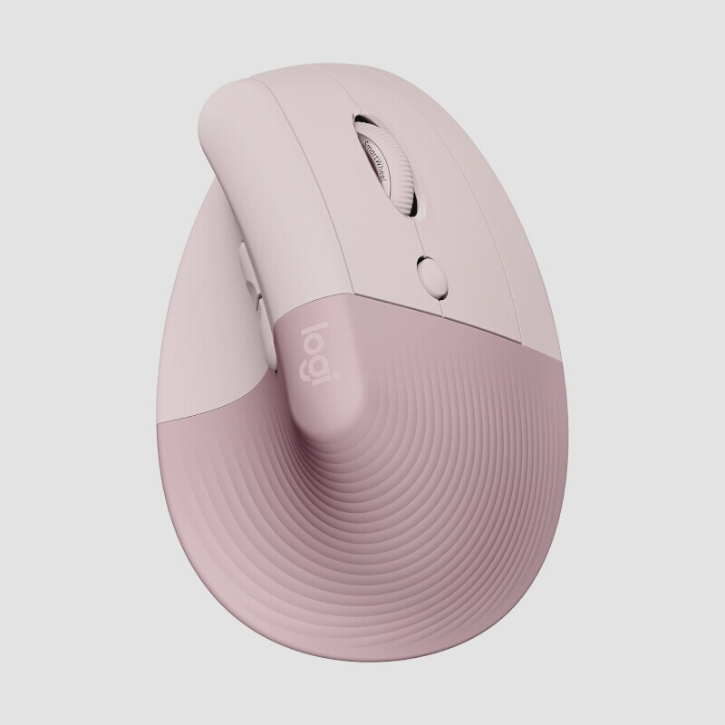 送料無料★ロジクール ワイヤレス 縦型 エルゴノミック マウス Bluetooth Unifying非対応 (ローズ)