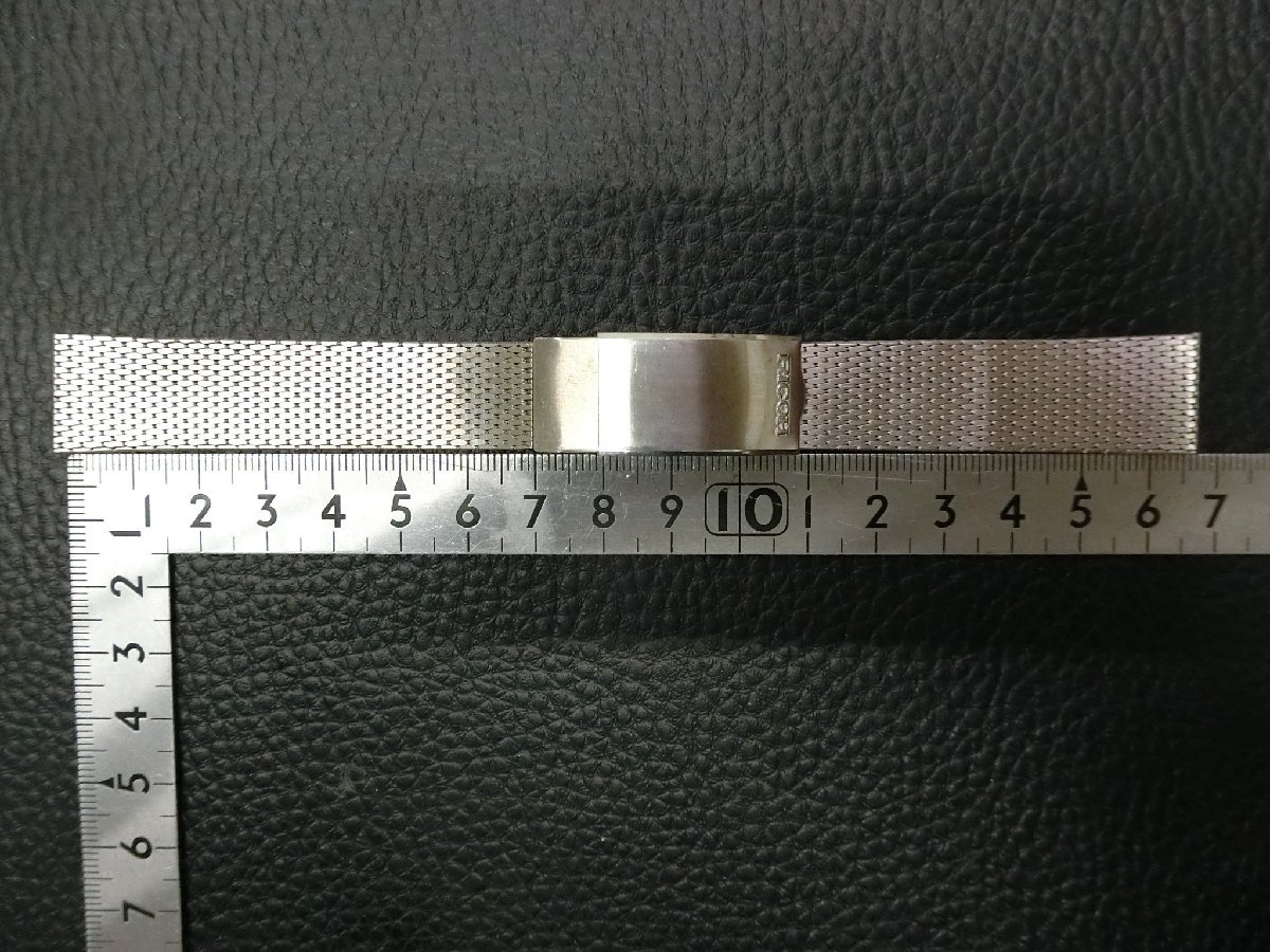 リコー RICOH メンズ ブレス ブレス幅15-17mm ラグ幅17mm 長さ 調整式 管理No.35116_画像7