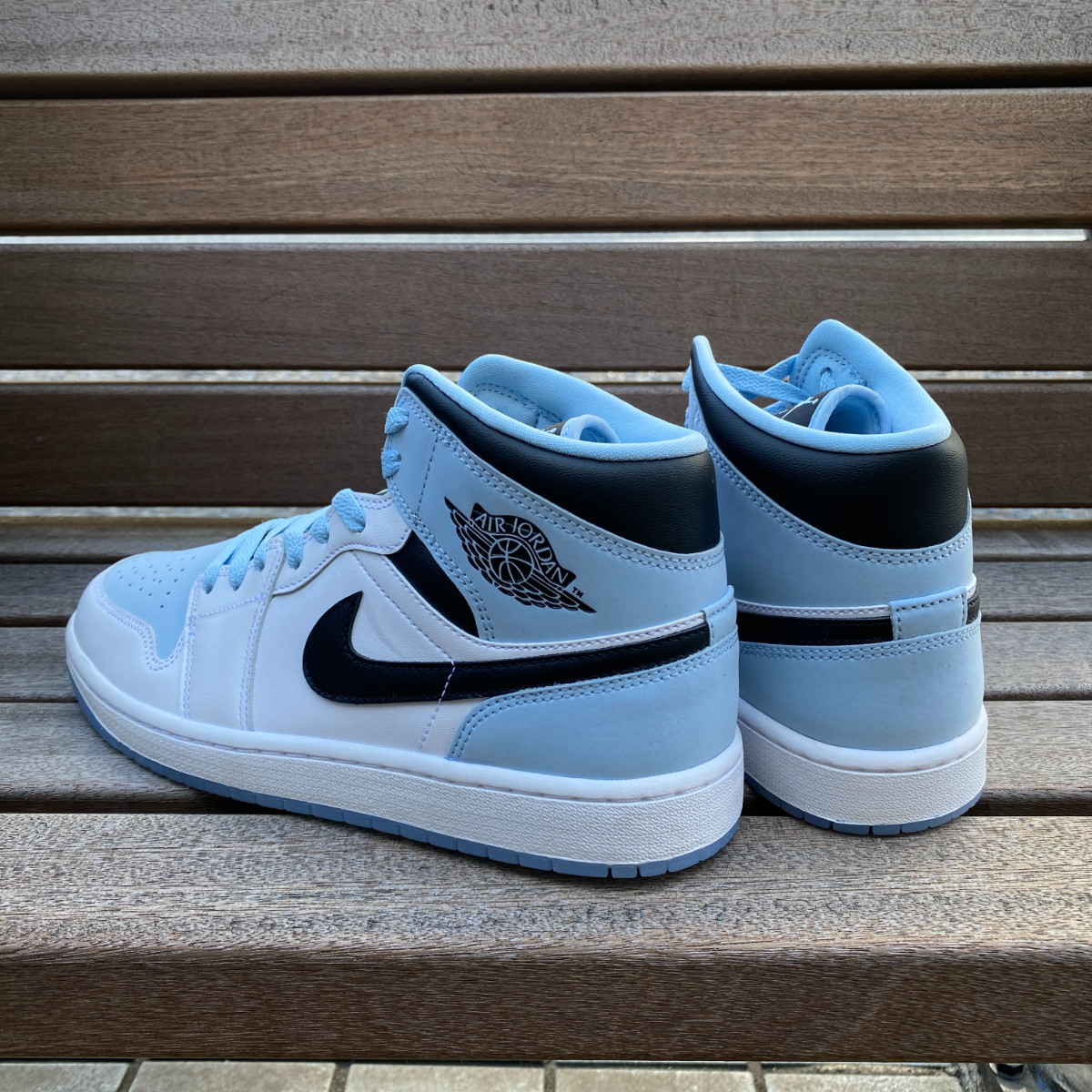 正規品【us9.5】 NIKE ナイキ AIR JORDAN1 エアジョーダン1 パステル アイスブルー 水色 UNC ノースカロライナ 27.5cm (AJ100)_画像5