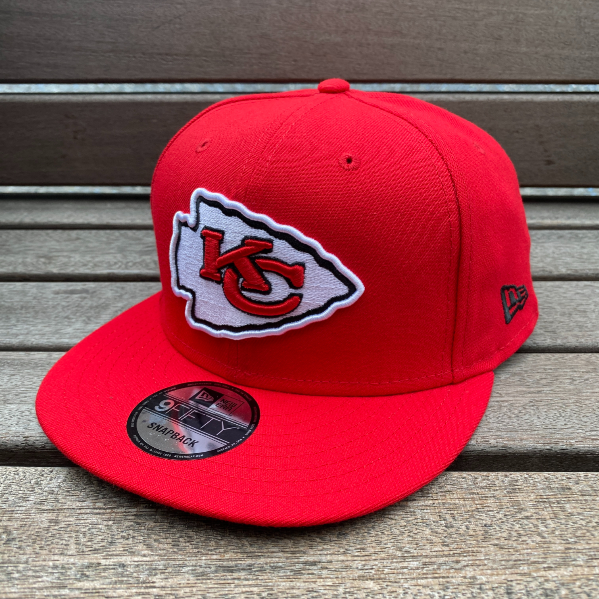 USA正規品 NEWERA ニューエラ 9FIFTY スナップバックキャップ NFL カンザスシティ チーフス KS Chiefs 赤 チームカラー OTC アメフト_画像1