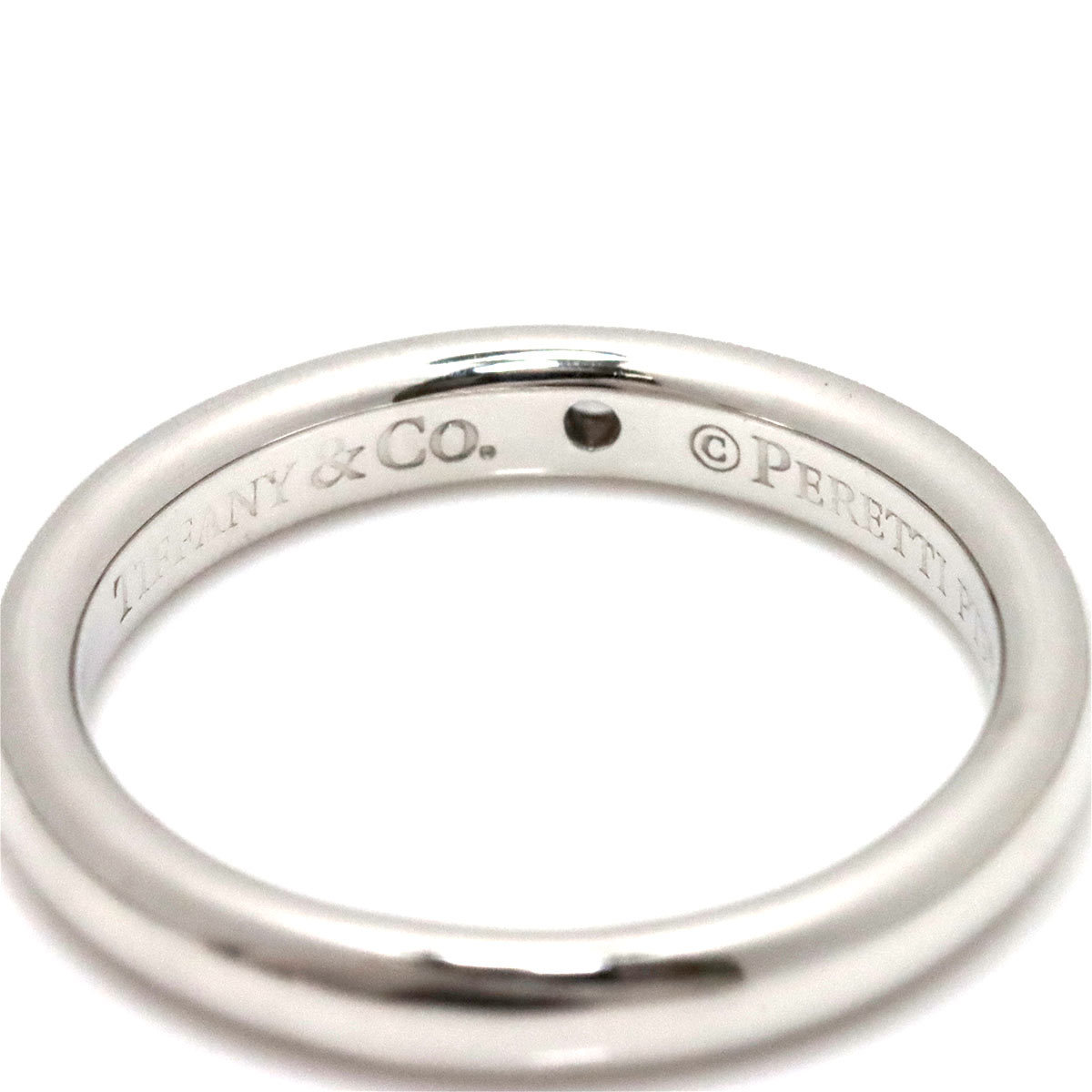 ティファニー TIFFANY&Co. スタッキング バンド 8号 リング ダイヤ 1P Pt プラチナ 指輪 Stacking Band Ring 90184976_画像2