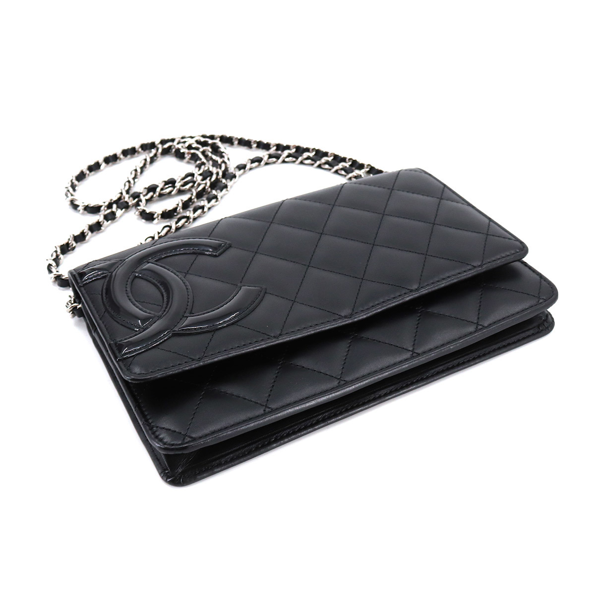新品同様‼️ シャネル CHANEL 財布 二つ折り 長財布 カンボンライン-