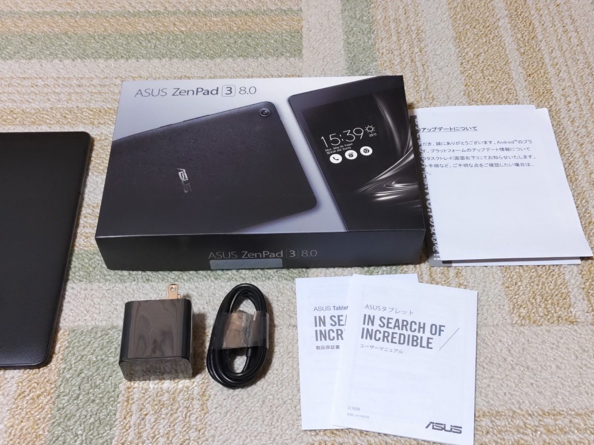 ASUS ZenPad 3 8.0 通話できるタブレット Z581KL-BK32S4 中古美品 中古ケース付き_画像4