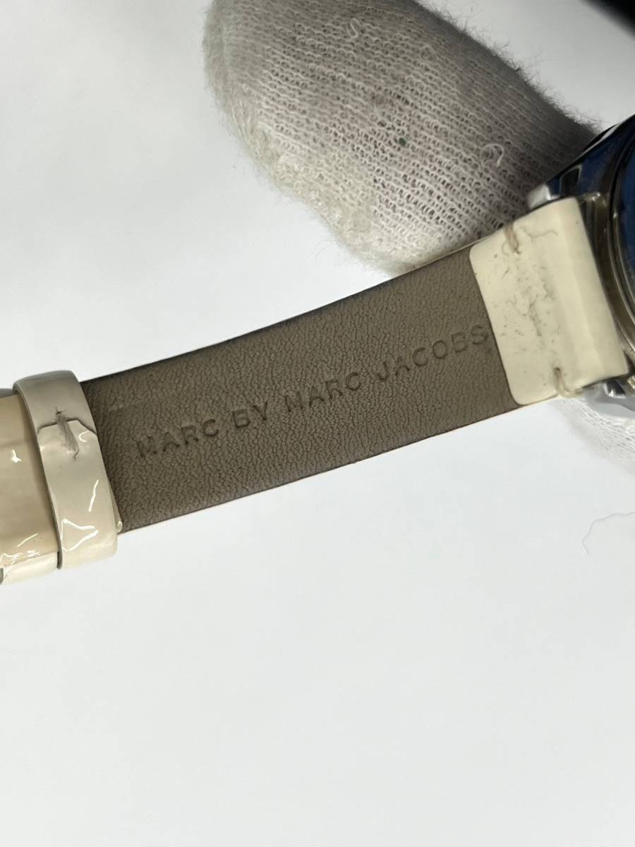 【電池切れ】Marc by Marc Jacobs マークバイマークジェイコブス　MBM1192　クォーツ腕時計　BUBBLE　SMALL　ロゴ文字盤　白文字盤_画像9