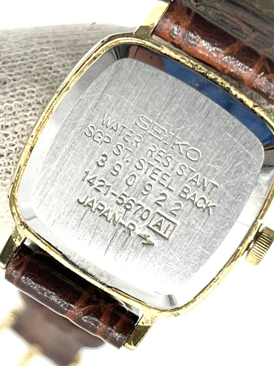 電池切れ】SEIKO セイコー クォーツ腕時計 レディース 1421-5670 電池切れ】SEIKO セイコー クォーツ腕時計 レディース 1421-5670