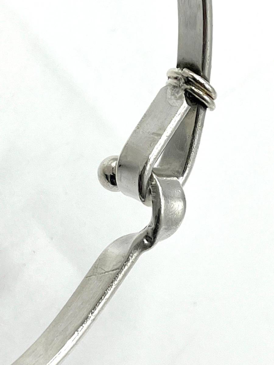 Tiffany & Co. ティファニー フック&アイ シルバー925 K14 レディース ブレスレット 13.17g 内径:17.5