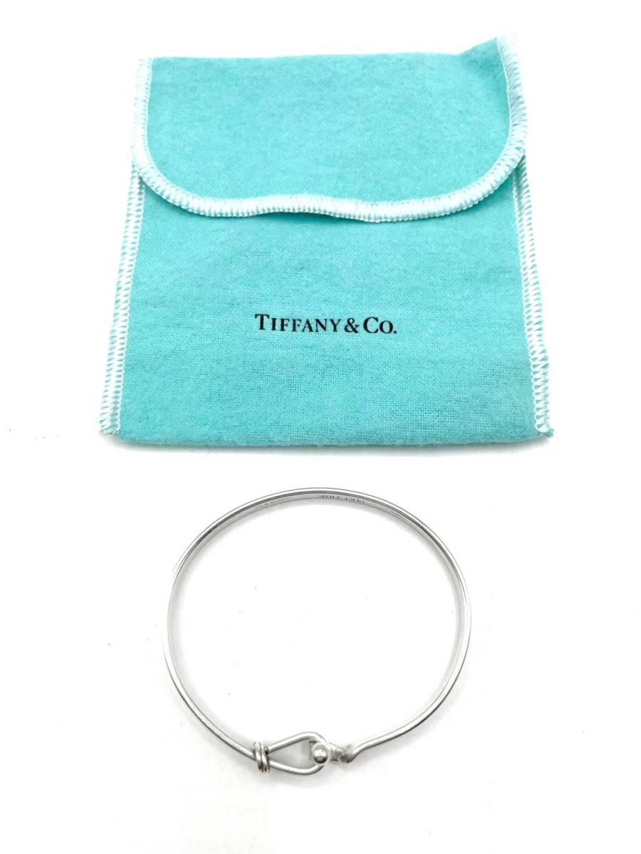 Tiffany & Co. ティファニー フック&アイ シルバー925 K14 レディース ブレスレット 13.17g 内径:17.5