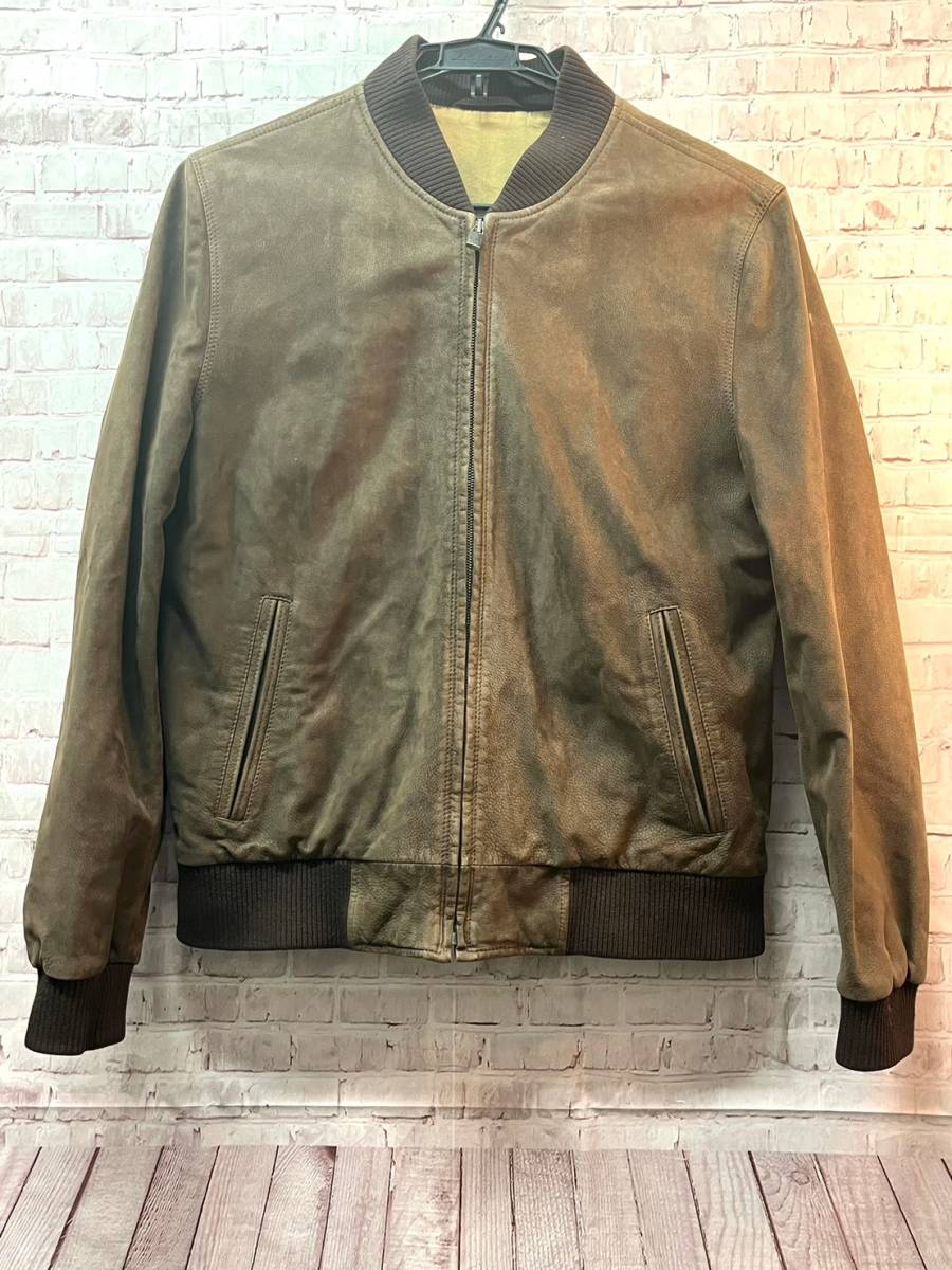 DUNHILL ダンヒル メンズ レザージャケット ライダース ノーカラー