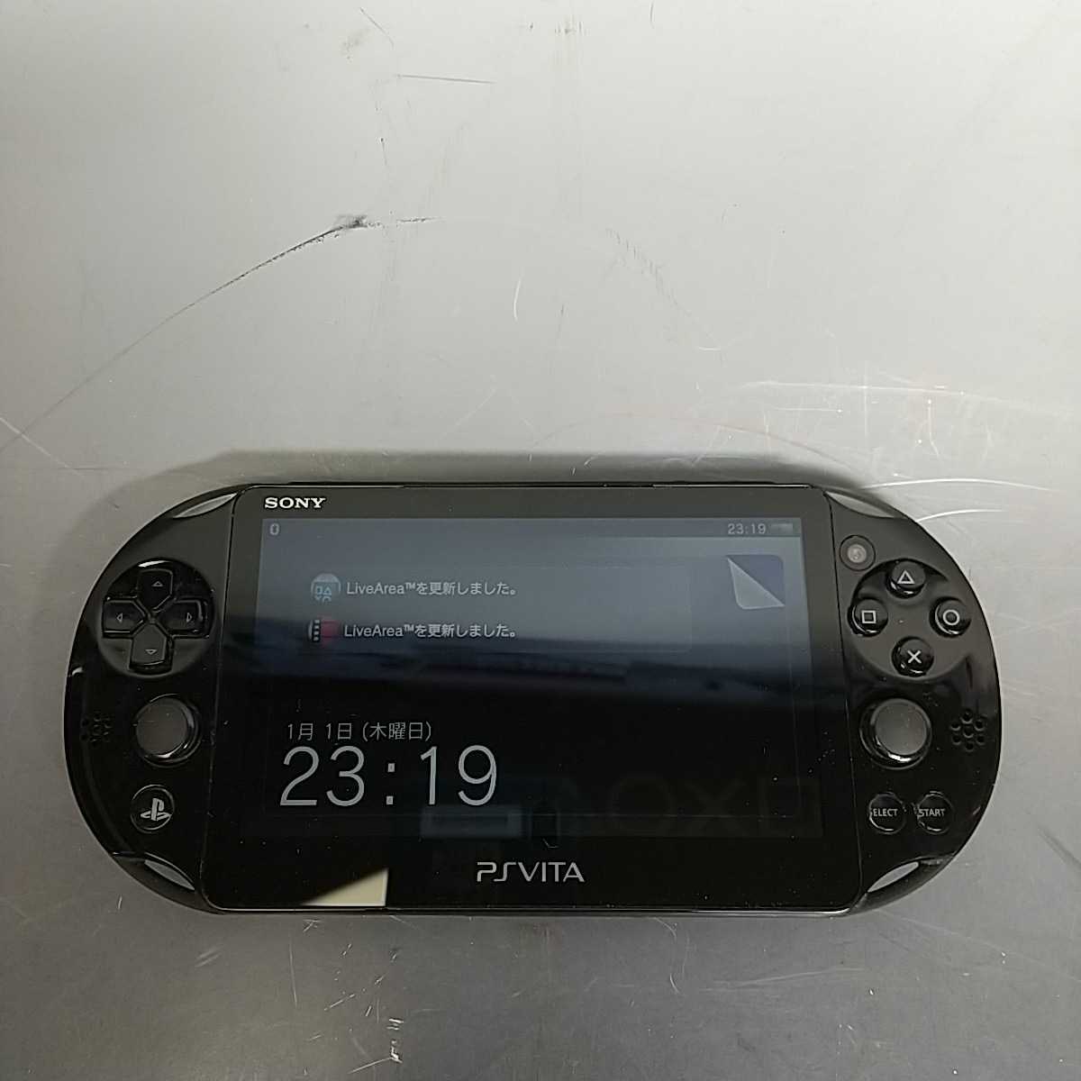 483同梱NG SONY PS Vita PCH-2000 ブラック PlayStation Vita Wi-Fiモデル 本体のみ 通電OK ソニー プレイステーション USED 黒 ヴィータ_画像1