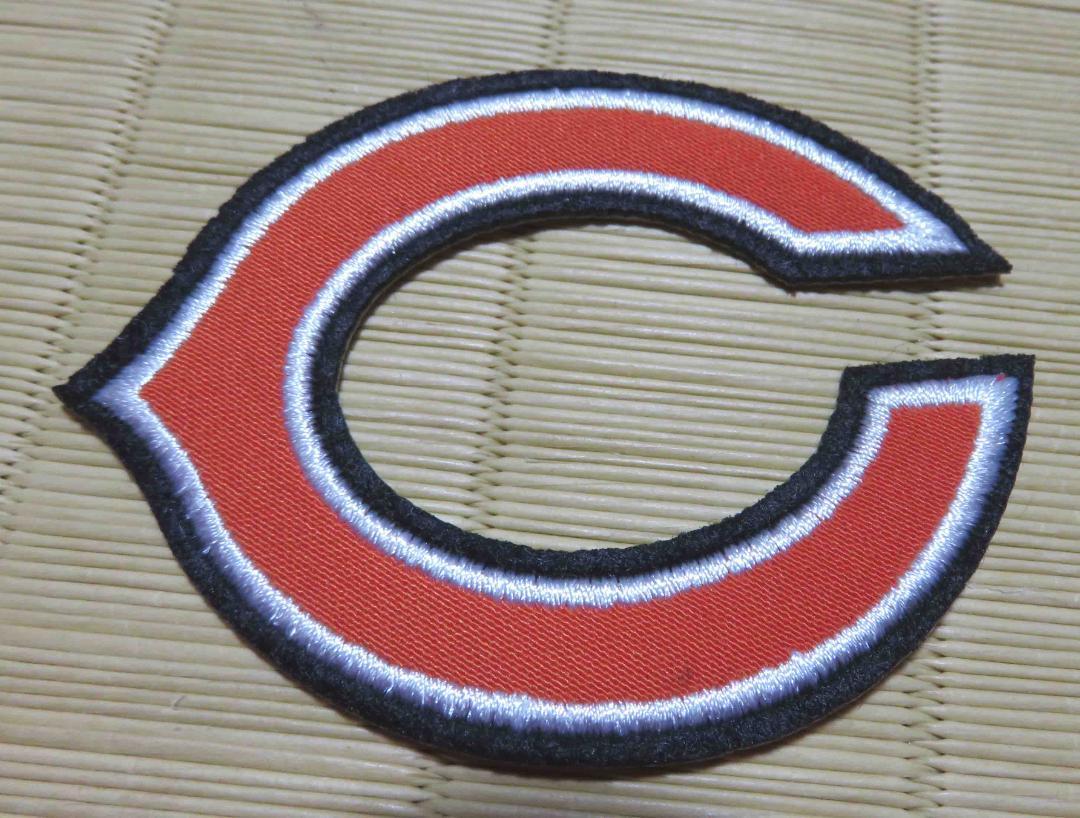  оранжевый белый (C Logo )* новый товар NFL Chicago * Bear -zChicago Bears вышивка нашивка # супер изящный * America спорт *US американский футбол американский футбол . битва 