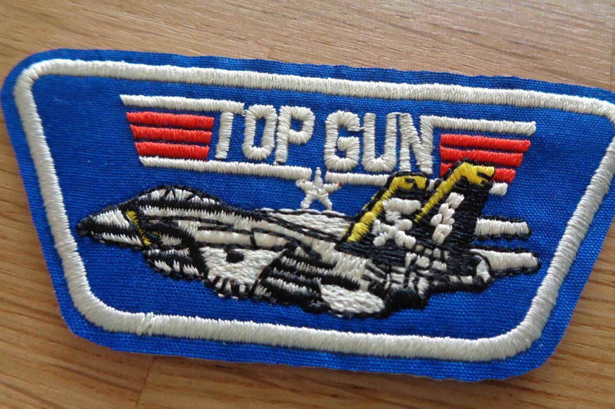 小型（青）◆新品未使用 トップガン Top Gun  戦闘機 パイロット 刺繍ワッペン （パッチ）◆アメリカ 映画 ムービー 海軍の画像6