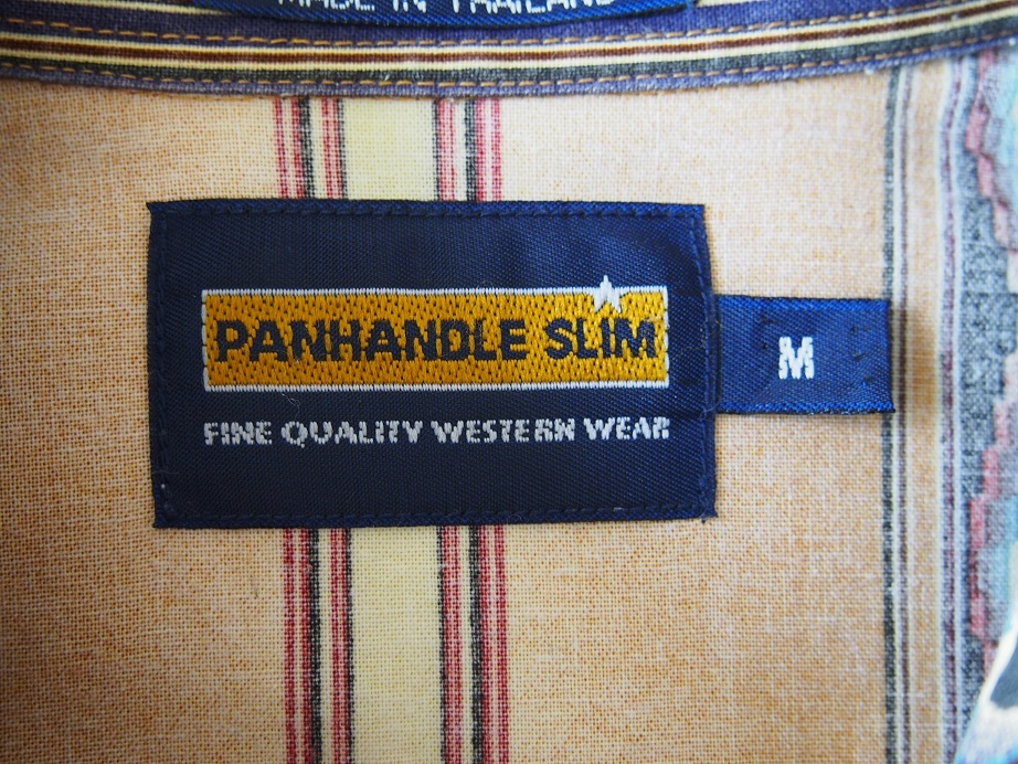 USA＃PANHANDLESLIM半袖ウェスタンシャツ＃乗馬＃バイカーロカビリー＃アウトドア釣り登山＃キャンプ中古品＃送料無料の画像4