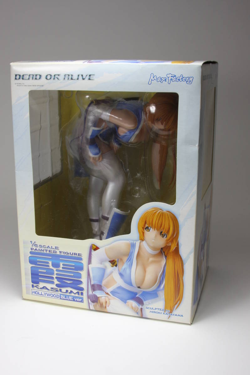 [ rare ] Max Factory 1/6 DEAD OR ALIVE.[ Hollywood blue ] figure . charcoal DOA Dead or Alive [ used ]