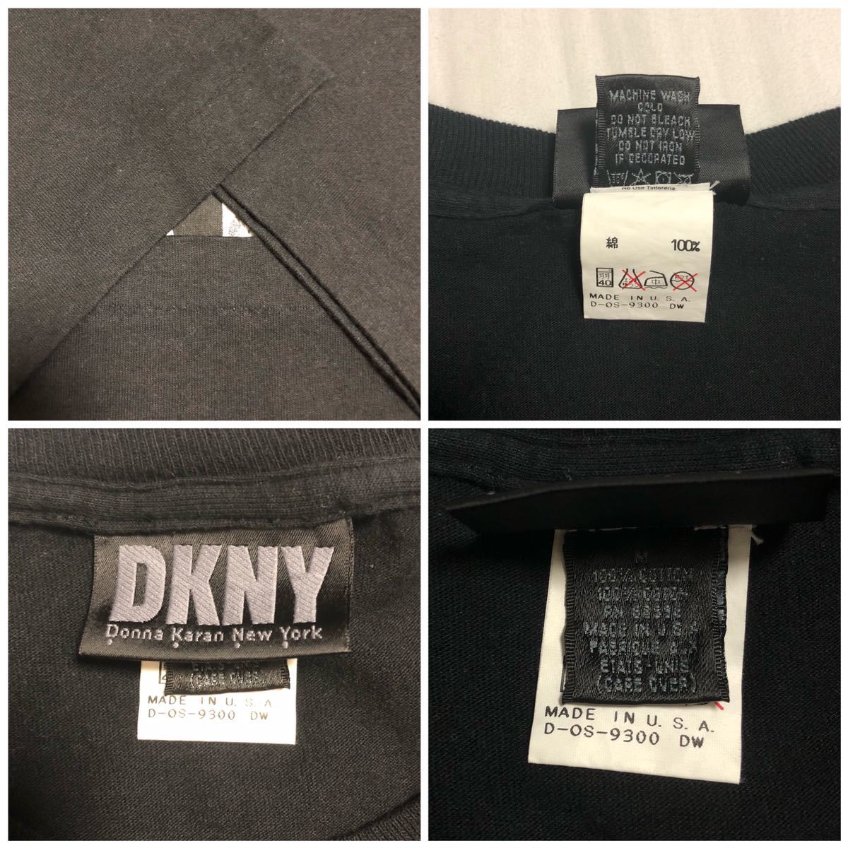 USA製◎90's DKNY 自由の女神 ビンテージ tシャツ 黒 M ダナキャラン ニューヨーク 90s OLD 米国製 ブラック_画像10