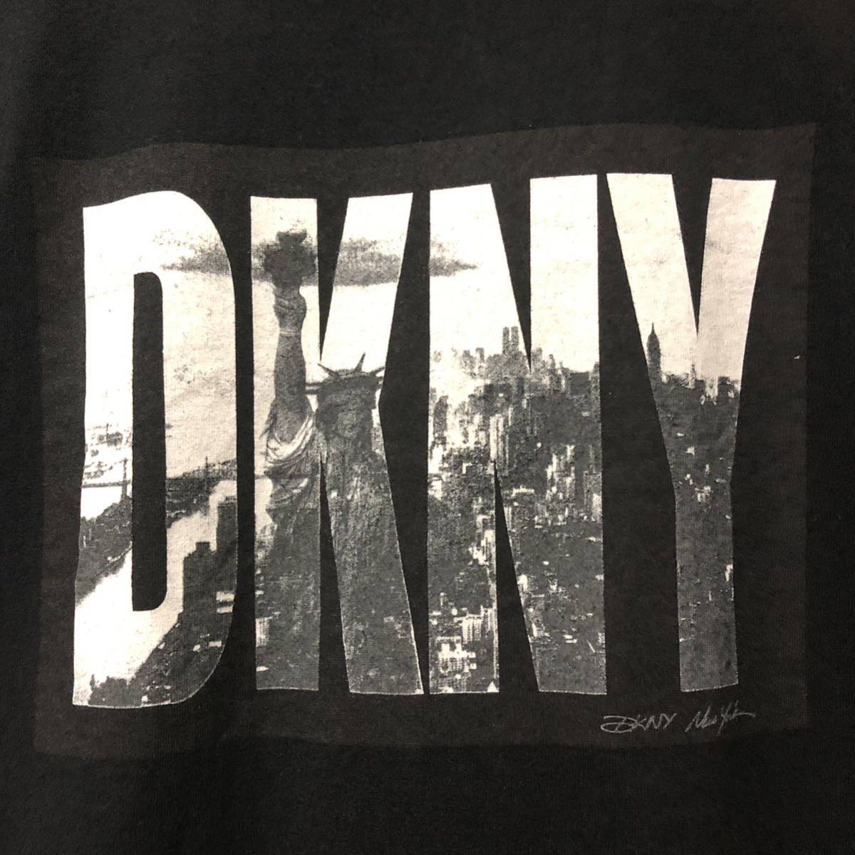 USA製◎90's DKNY 自由の女神 ビンテージ tシャツ 黒 M ダナキャラン ニューヨーク 90s OLD 米国製 ブラック_画像7