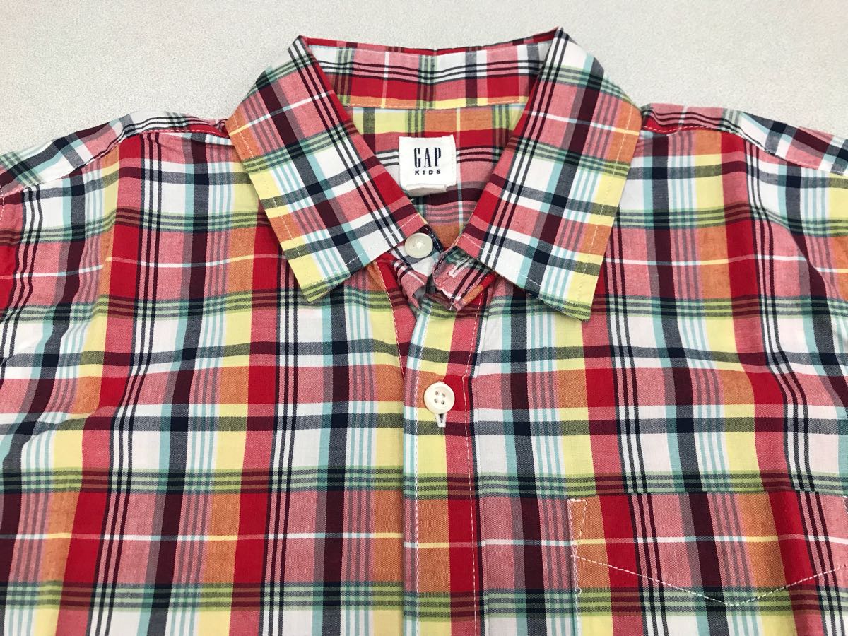  полная распродажа товар #GAP# новый товар #120# Gap # красный серия проверка # стильный половина .. рубашка #1-1