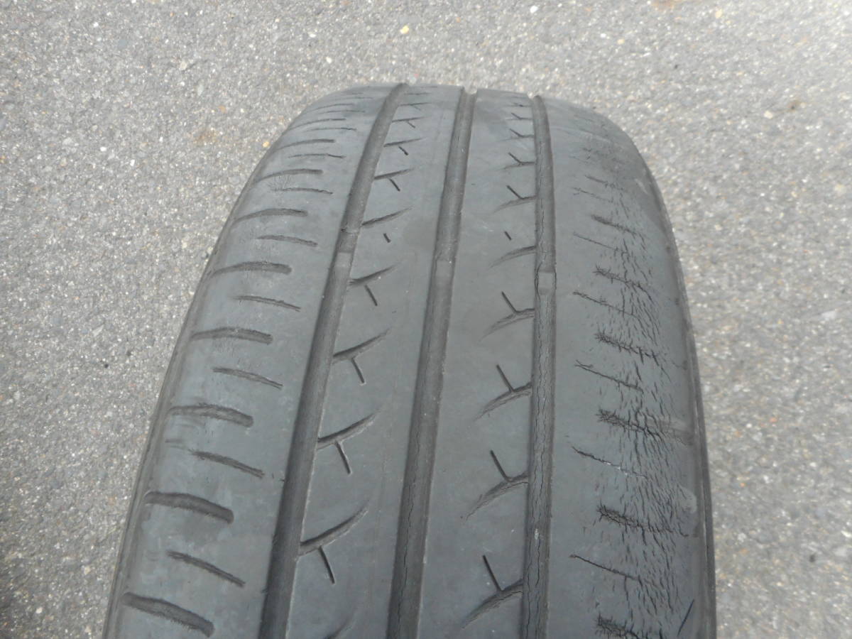 フィット GP5 純正 スチールホイール 鉄チン 6J 15インチ +50 PCD100-4穴 ハブ径56 185/60R15 ヨコハマ BluEarth 17年製 タイヤ付 1本のみ4の画像3