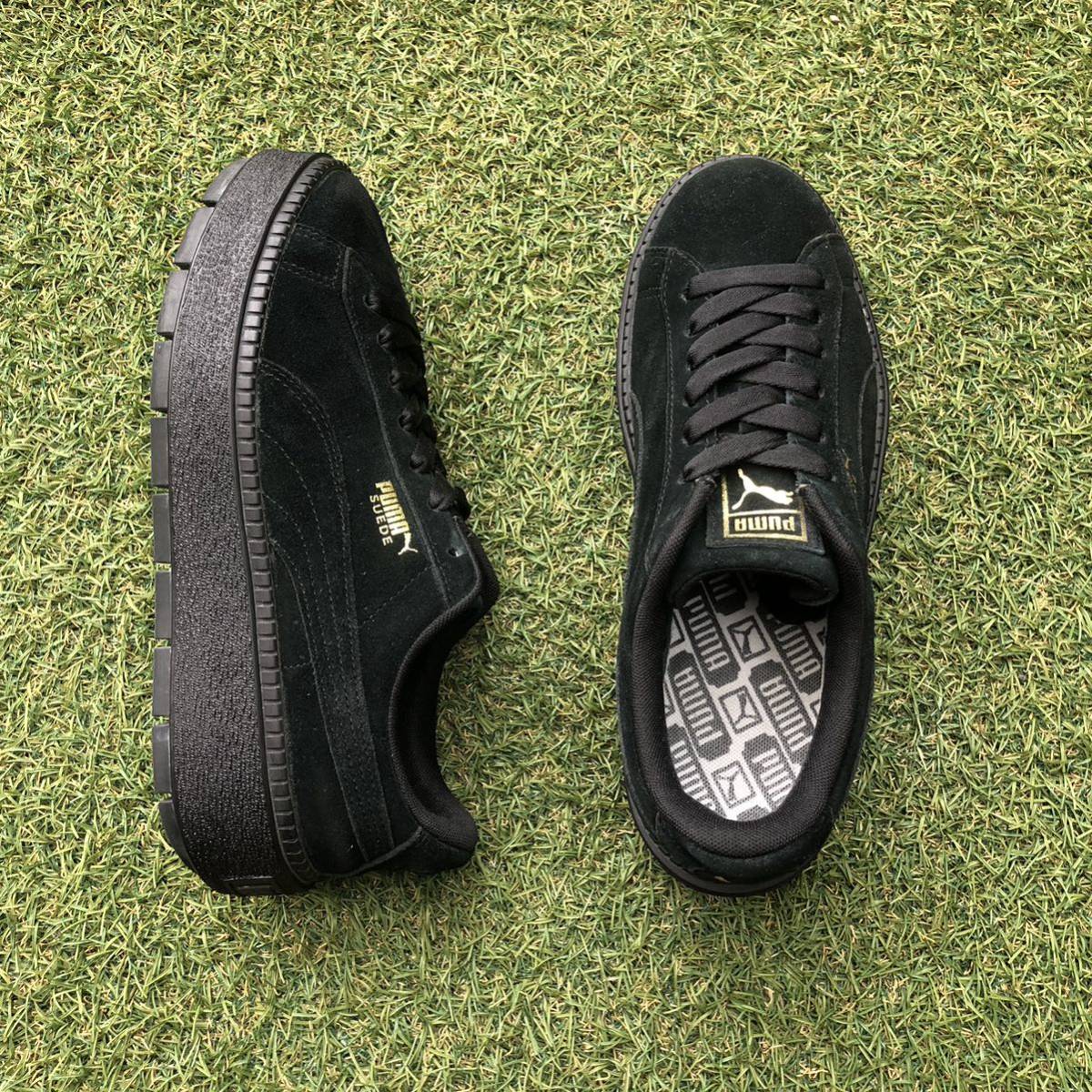 美品25 PUMA SUEDE PLATFORM TRACE プーマ スエード 美品25 PUMA SUEDE PLATFORM TRACE プーマ スエード