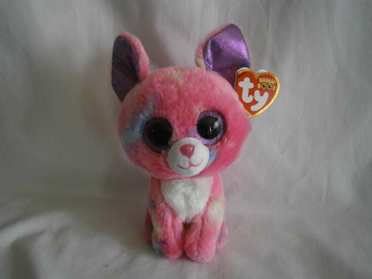  large eyes . lovely! Ty chihuahua ( dog ). soft toy Cancun tag attaching 