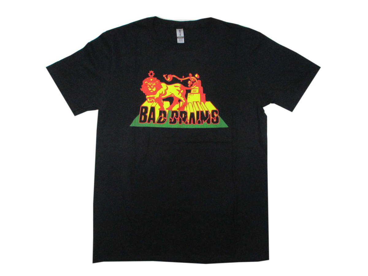 新品☆即決 BAD BRAINS バッドブレインズ RASTA LION Tシャツ 黒 SIZE:XL.sublime fugazi ロングビーチダブオールスターズ_画像1