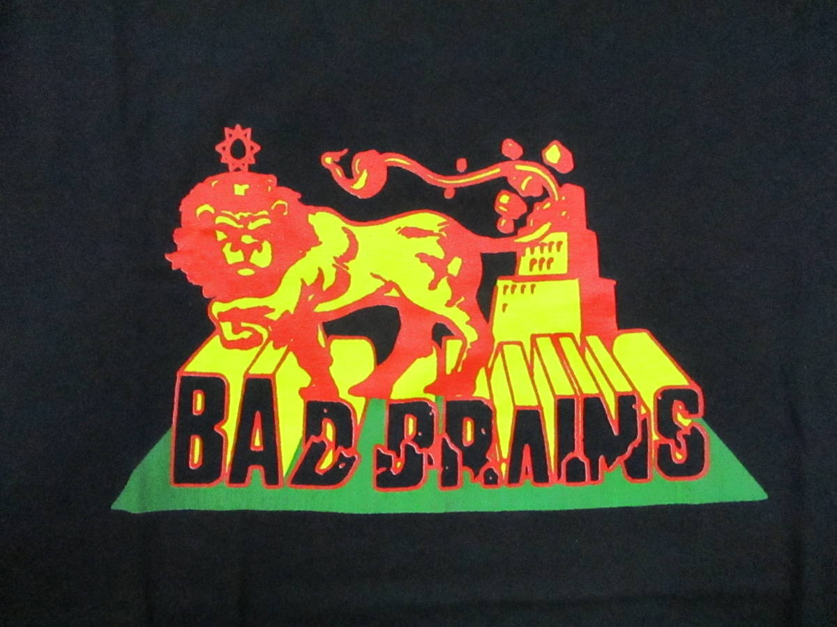 新品☆即決 BAD BRAINS バッドブレインズ RASTA LION Tシャツ 黒 SIZE:XL.sublime fugazi ロングビーチダブオールスターズ_画像2